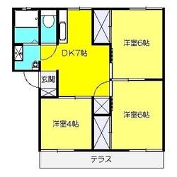 ベルヴィルイセハラの物件間取画像